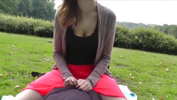 Banged and Filled Her Bare Pussy Outdoors