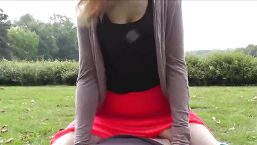 Banged and Filled Her Bare Pussy Outdoors