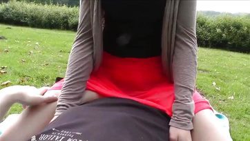 Banged and Filled Her Bare Pussy Outdoors