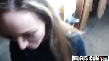 Budapest Kitten Convinced for Public F*ck with a Little Bribe