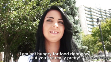 Public Fucking with Hungarian Teen for Cash