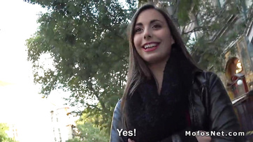 Hungarian Cutie Hunted in Public