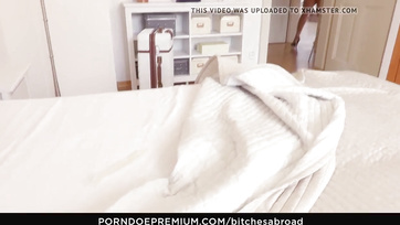 Big-Titted Slovak Girl Convinces Muscular Guy to Misbehave