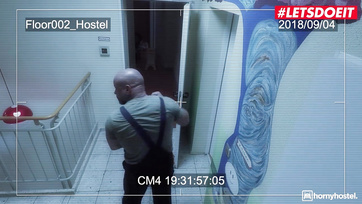 The Caretaker Caught the Busty Hungarian Girl Masturbating