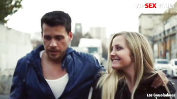 Blonde Babe Joyfully Joins Young Couple as Third
