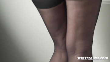 Throbbing Lady in Stockings Craves It in Her Wet Muff from Behind