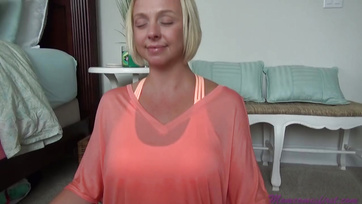 My Cock Accidentally Slipped into My Stepmom's Hole During Yoga