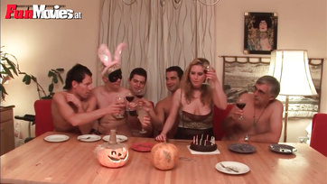 Fritz's Horny Housewife Gets Group Fucked and Facialed