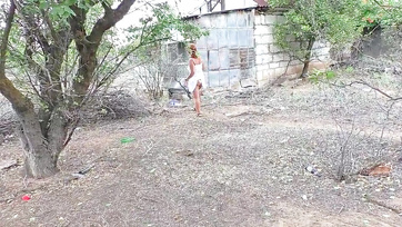 My Stepmom Invited Me Outdoors for a Blowjob and Anal Fun