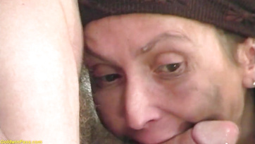 Ugly Hungarian Grandma Thrilled to Get Some Cock