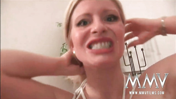 Blonde Berlin Babe Gets Facialized After Hardcore Bang