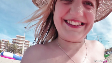 German Teen Seduces Stranger Guy and Gets Her Tight Ass Fucked