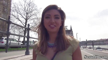 Hungarian Babe Picked Up on the Street Takes a Dick in Her Ass