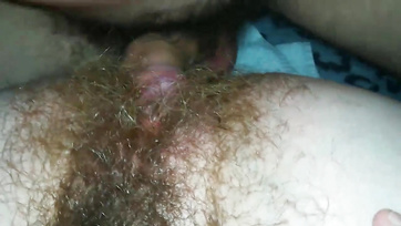 Insatiable Amateur Wife with Hairy Pussy Licked and Hard Fucked