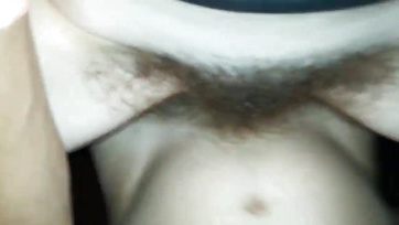 Insatiable Amateur Wife with Hairy Pussy Licked and Hard Fucked