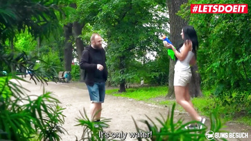 German Porn Actress Picks Up Young Stud on the Street