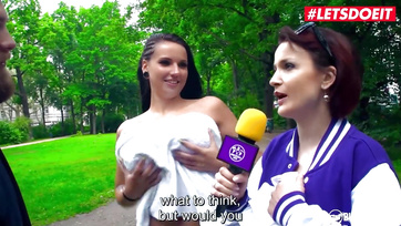 German Porn Actress Picks Up Young Stud on the Street