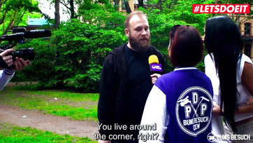 German Porn Actress Picks Up Young Stud on the Street