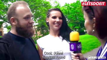 German Porn Actress Picks Up Young Stud on the Street