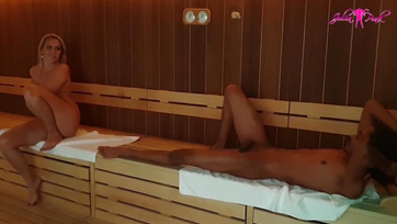 Blonde MILF Lets Stepson Fuck After Sauna
