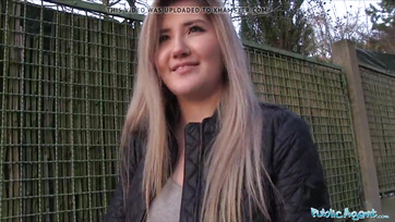Blonde Babe Shows Tits for Cash and Spreads Legs