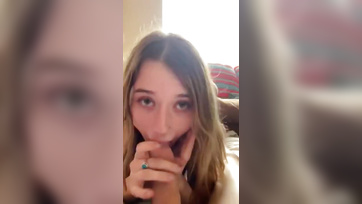 Busty Teen Angel Facesits Lucky Guy's Cock