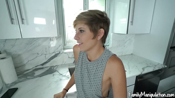 Stepdad Blows His Blonde Babe