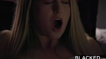 Teen Girl Goes Wild with Real Chocolate Cock in Her Tight Pussy