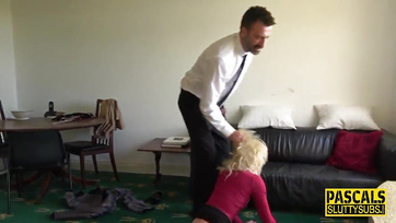 Fingered, Spanked, and Fucked the Petite Blonde Slut into Pieces