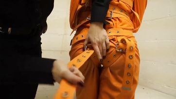 Perverted Cop Beats and Ties Up Ebony Prisoner