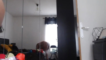 Chubby French Lady Swinging Her Big Tits on Webcam at Home