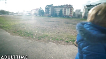 Lucky Lad Picks Up Busty Granny on the Street