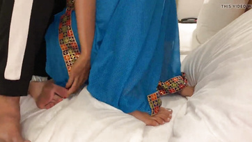 Roughly Pounded His Cock into the Beautiful Indian Schoolgirl's Pussy