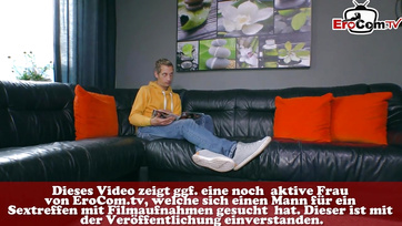 Craving and Sucking on His Buddy's Thick German Sausage - BBW German Babe