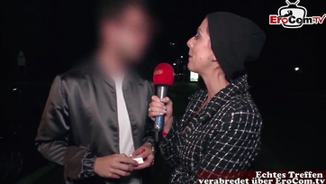 German Lady Gets Her Holes Fucked by Stranger Guy
