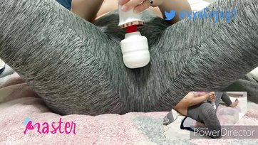 Soaked Yoga Instructor Vibing Her Pussy