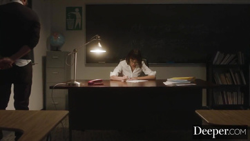 The Ebony Teacher Couldn't Resist His Charming Assistant