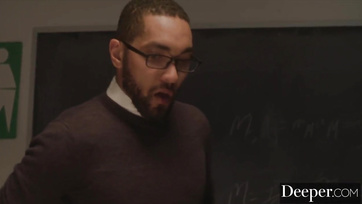 The Ebony Teacher Couldn't Resist His Charming Assistant