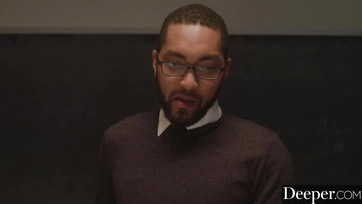 The Ebony Teacher Couldn't Resist His Charming Assistant