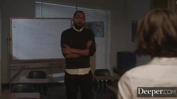 The Ebony Teacher Couldn't Resist His Charming Assistant