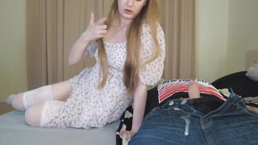 Stepdaughter's Cute Mouth Filled Twice - Double Creampie