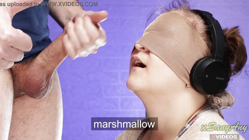 Sloppy Blowjob Surprise in Classmate's Mouth during Taste Testing Game