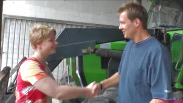 Bossy Blonde Boss Seduces Employee and Swallows His Cum