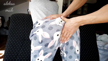 Stepbro Spanks and Fingers Stepsis' Pussy