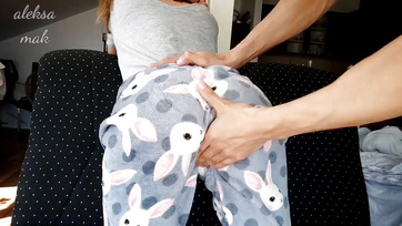Stepbro Spanks and Fingers Stepsis' Pussy