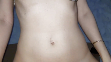Sexy amateur babe gets on her partner's shaft after a little sucking