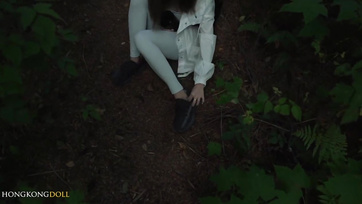 An Amateur Asian Teen in the Luxe Forest Retreat