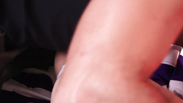 Stepbrother Caught Jerking Off by Sporty Stepsister!