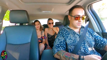 Italian Girls Waking Up Horny in the Car Want to Fuck!