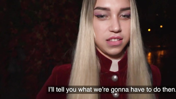 Street Agent Sucks off Beautiful 20-Year-Old Teen Girl